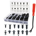 SunplusTrade 240 Pcs Bumper Clips Car Clips Plastic Rivets Fasteners Push Retainer Kit with Most Popular Sizes Auto Push Pin Rivets Set with Fastener Remover - GM Ford Toyota Honda Chrysler